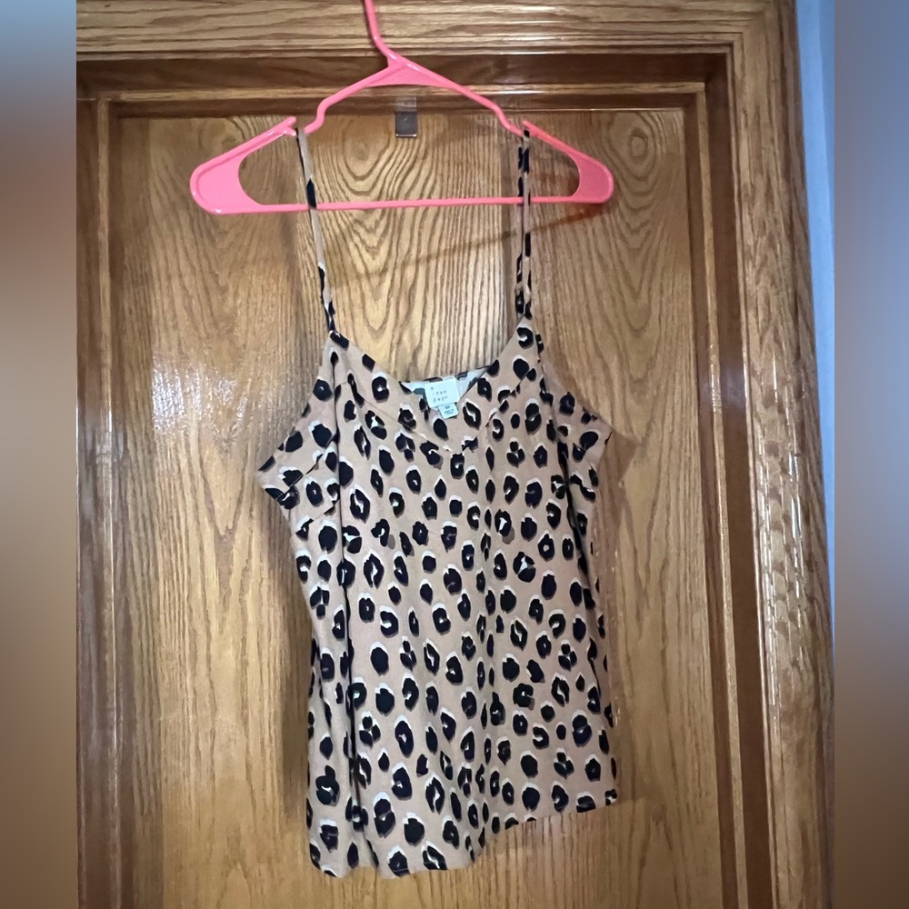 Leopard print tank top